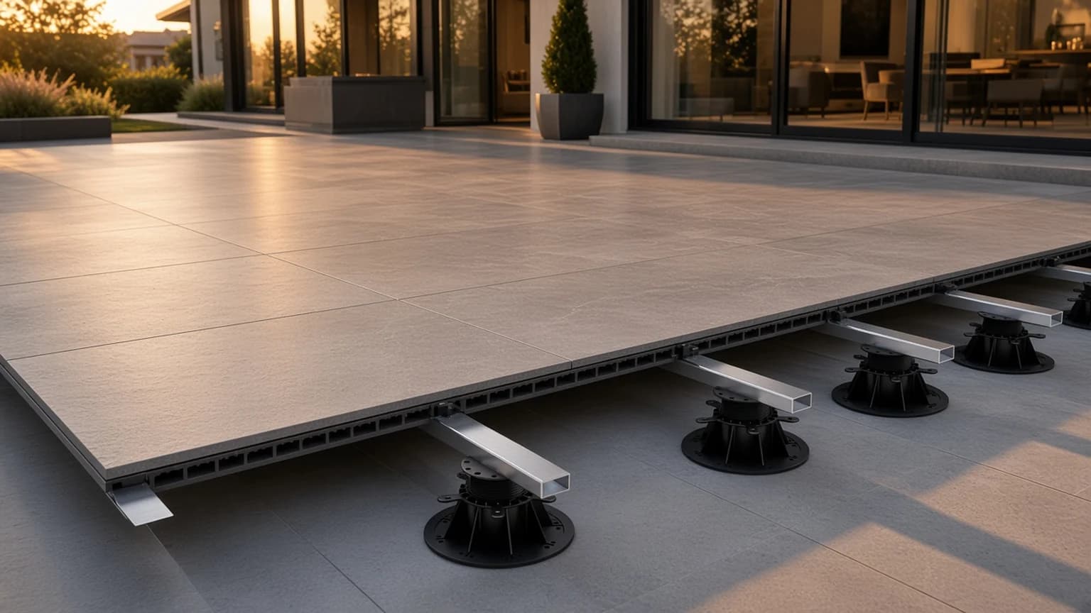 Tokoz Clever pedestals under raised terrace boards Tokoz Clever pedestals under raised terrace boards