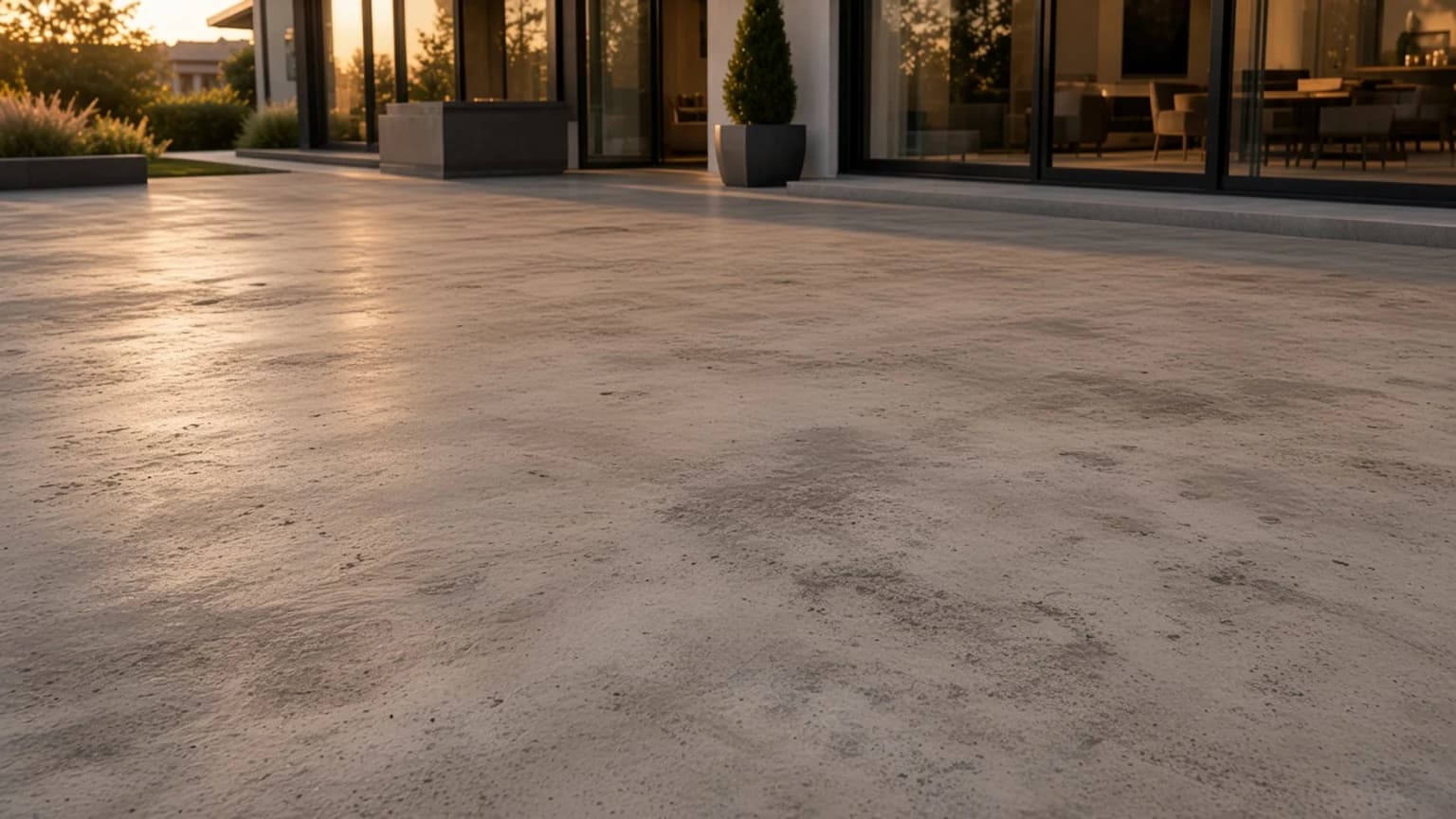 Bare concrete slab before Tokoz Clever pedestals Bare concrete slab before Tokoz Clever pedestals