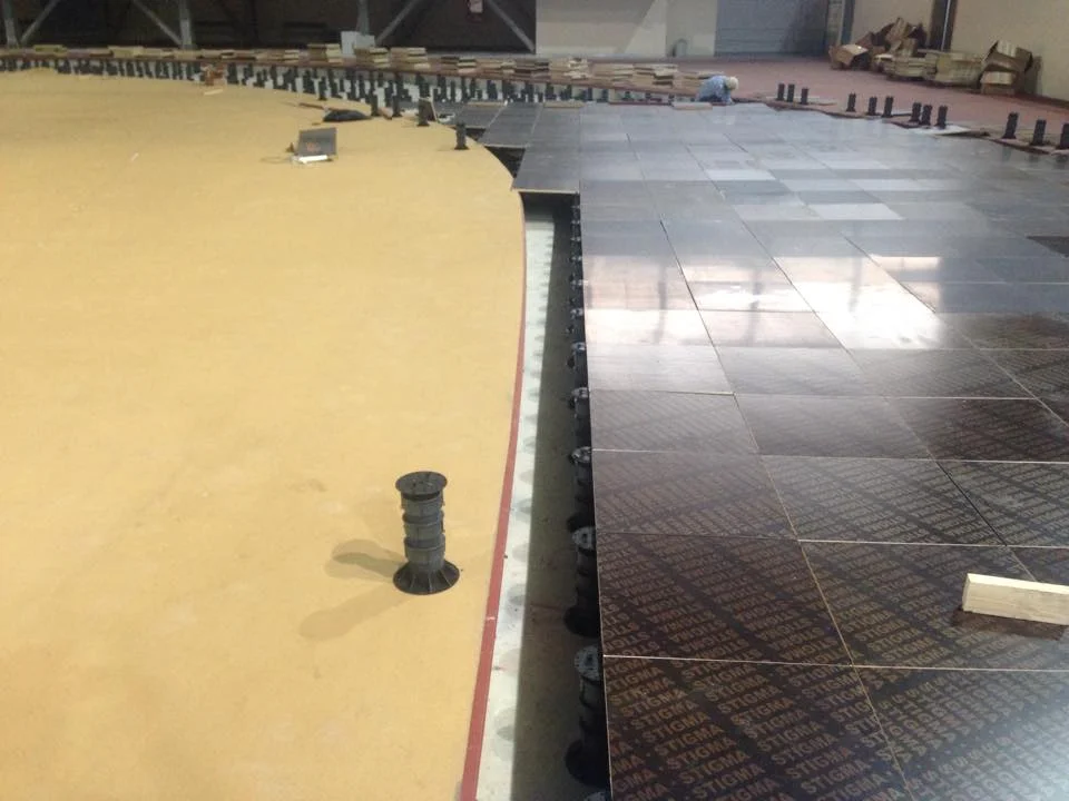 Sinan Erdem Sports Complex — Tokoz pedestal installation