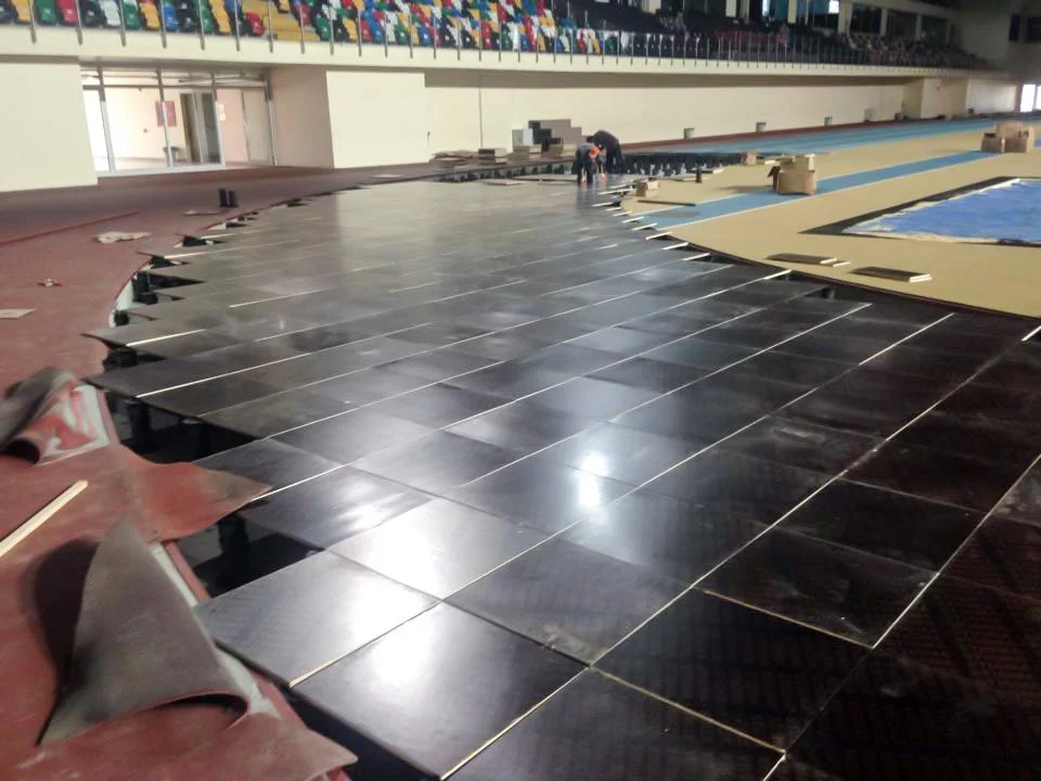 Sinan Erdem Sports Complex — Tokoz pedestal installation