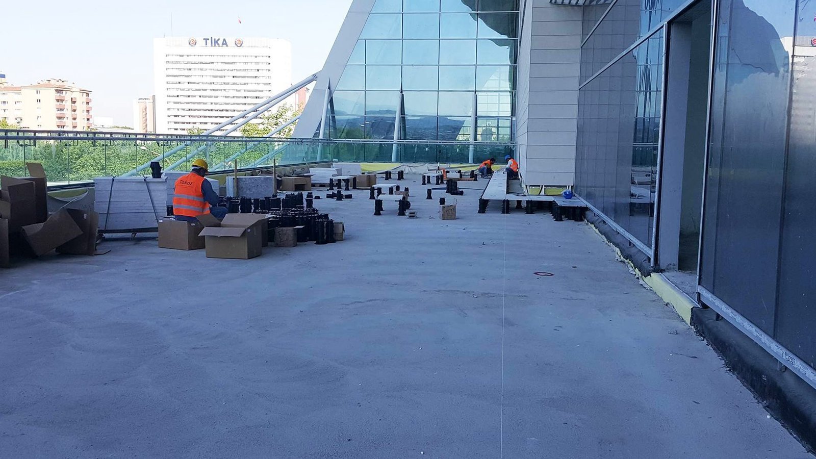 High-Speed Train Station — Tokoz pedestal installation